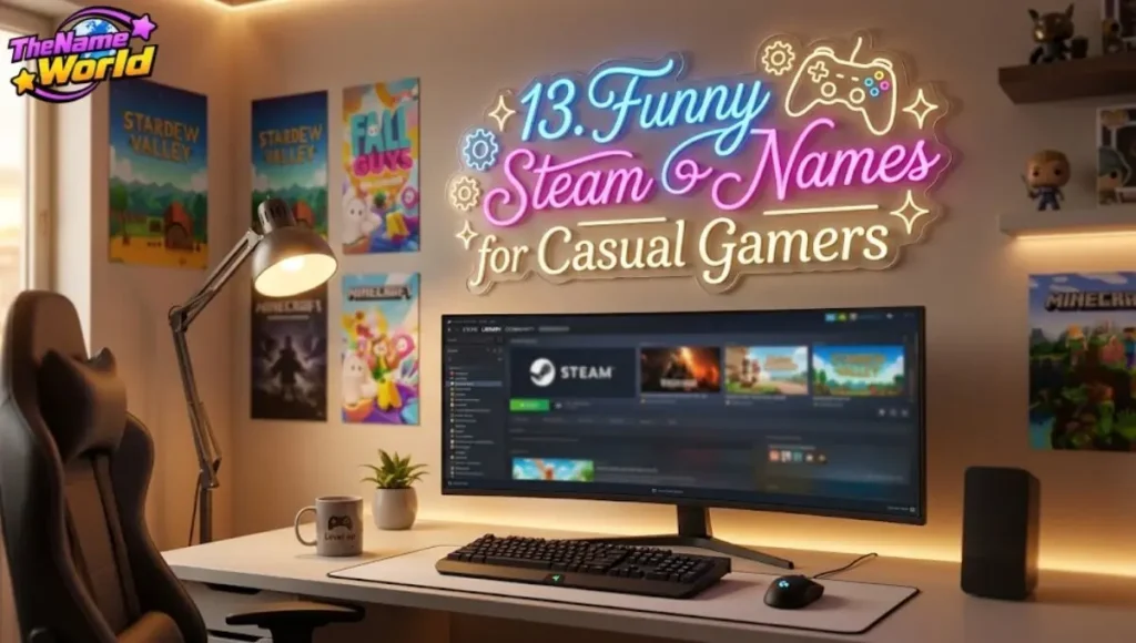 13. Funny Steam Names for Casual Gamers
