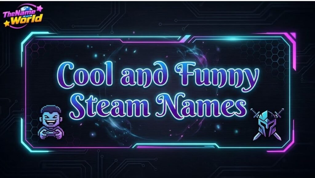 2. Cool and Funny Steam Names