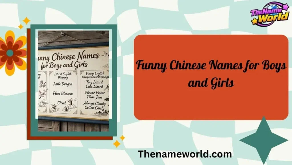 Funny Chinese Names for Boys and Girls