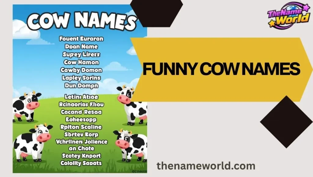 Funny Cow Names