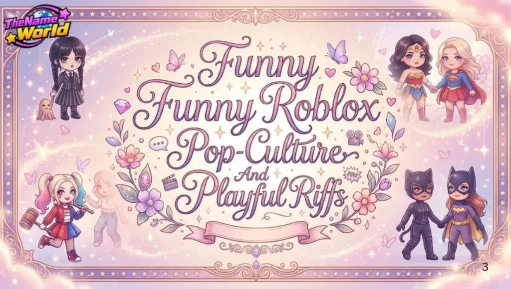 Funny Roblox Names Pop-Culture And Playful Riffs