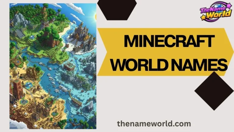 Minecraft World Names
