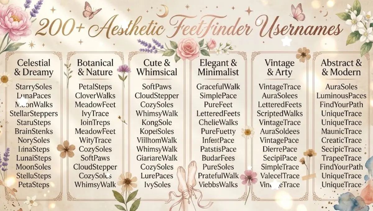 Aesthetic FeetFinder Usernames